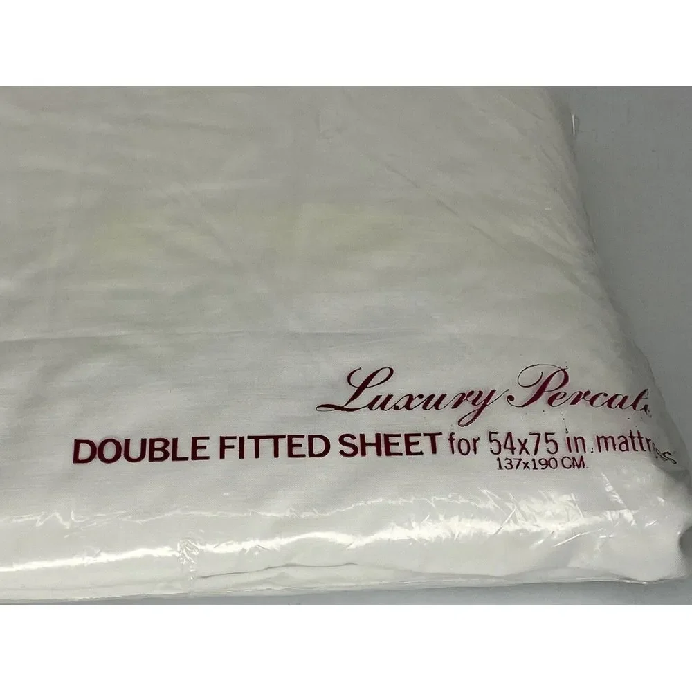 Vintage Fitted Double Sheet Deluxe Percale State Pride Belks‎ Dept Store NIP